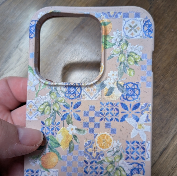 NEW Pela Pink Seashell Amalfi Fruits Coastal iPhone 14 Pro Case - Picture 3 of 13